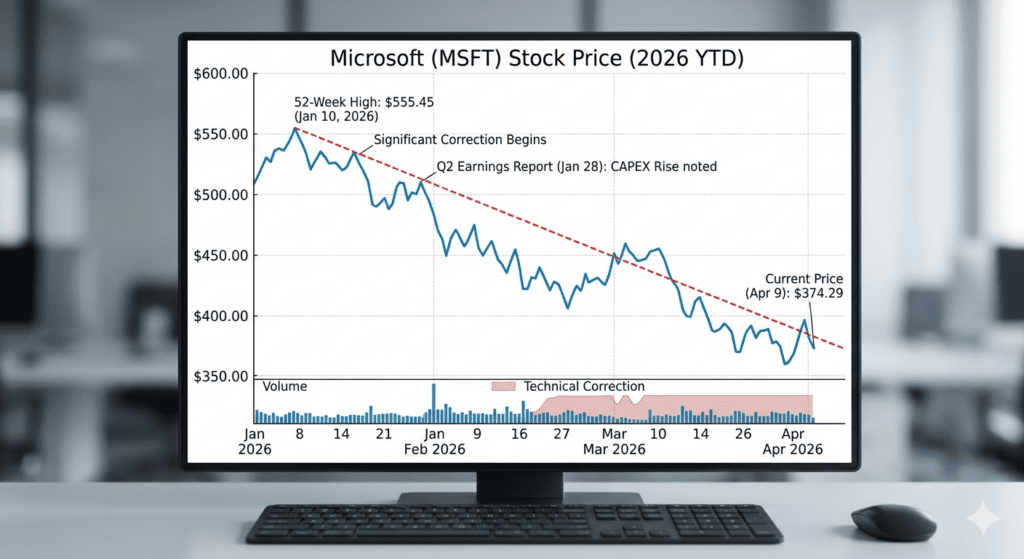 마이크로소프트 주가도표